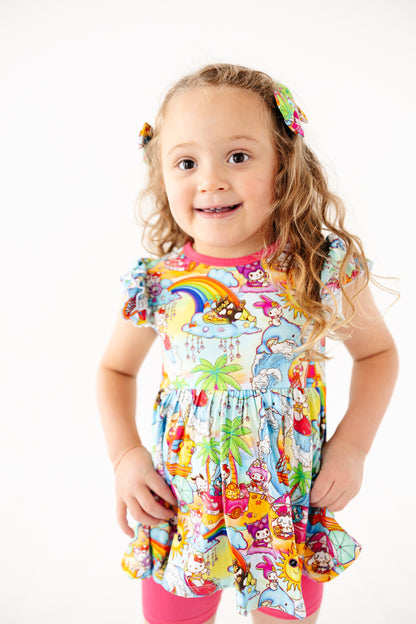 Paradise Pals- Peplum Set