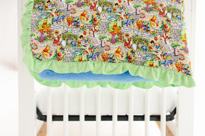 Hunny Tales- Ruffled Minky Blanket