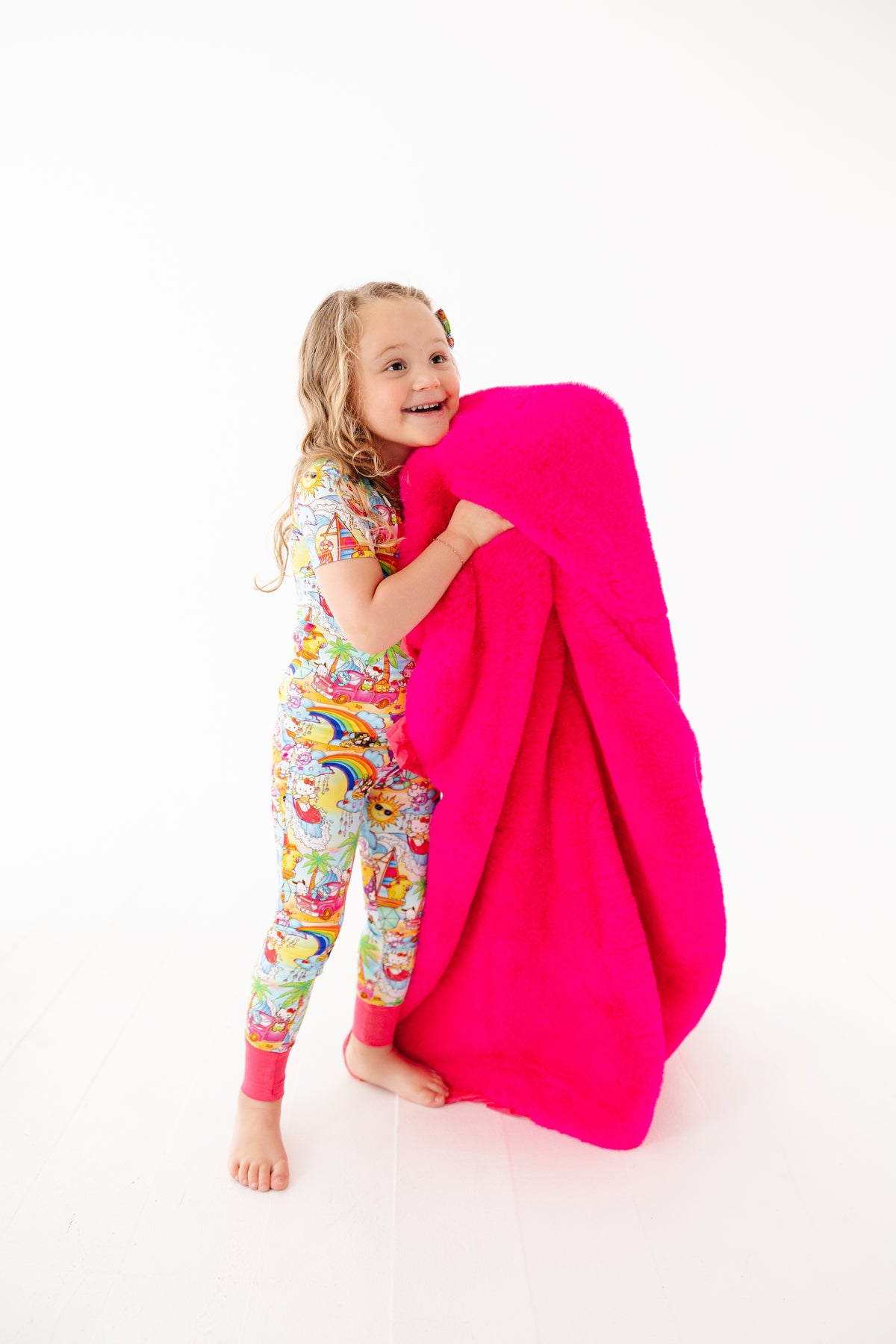 Paradise Pals- Ruffled Minky Blanket