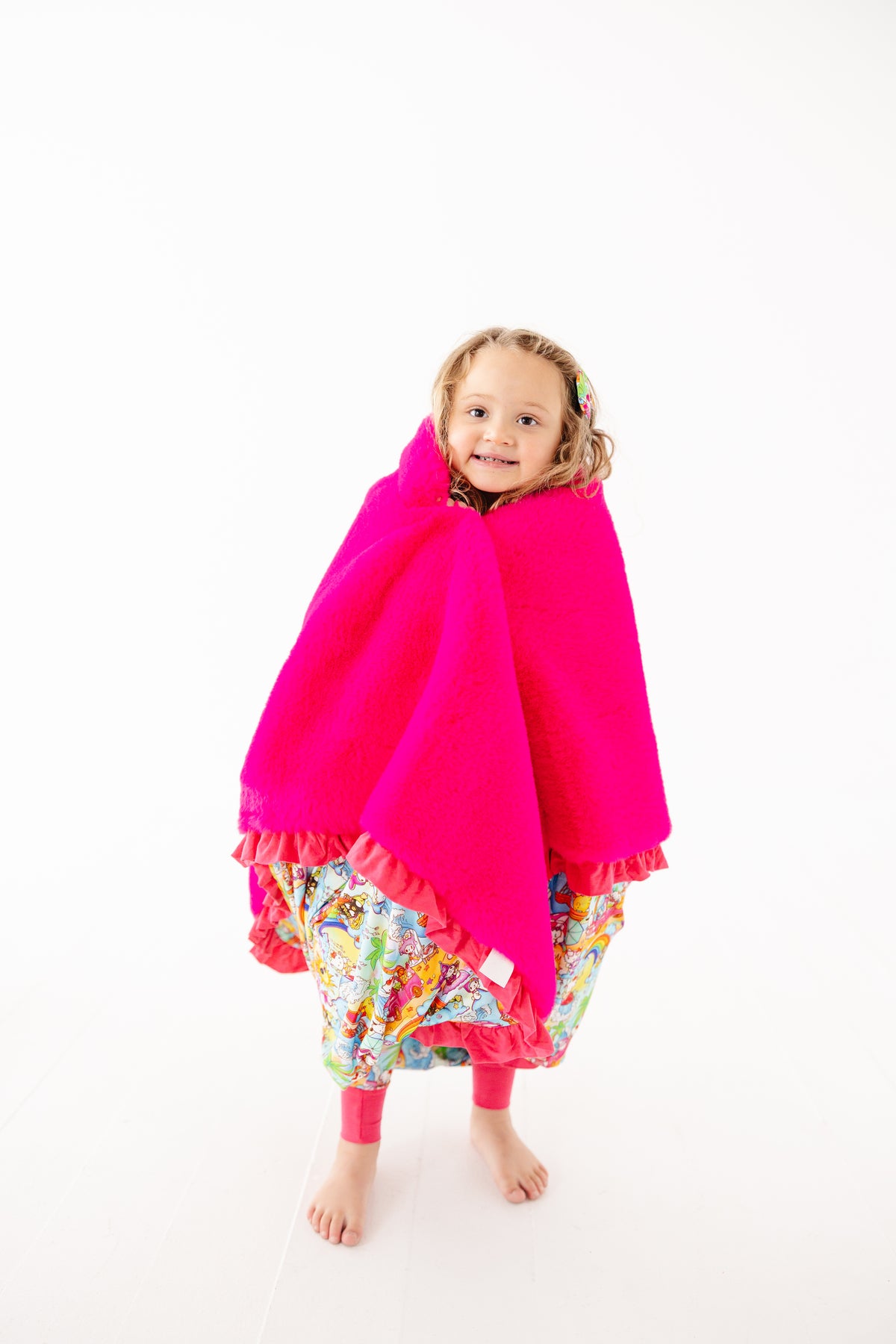 Paradise Pals- Ruffled Minky Blanket