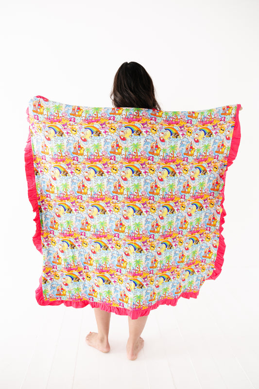 Paradise Pals- Ruffled Blanket